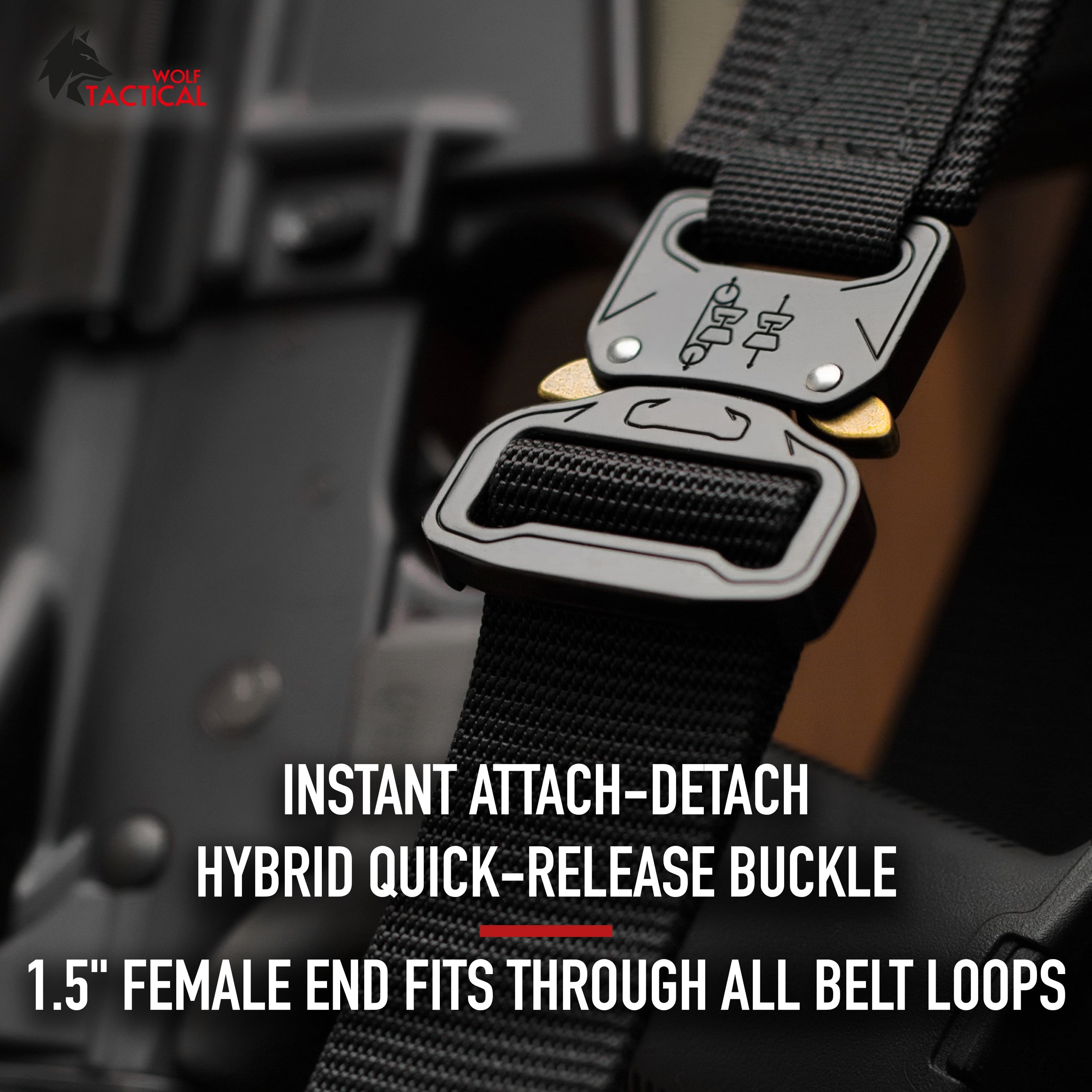 Heavy Duty Hybrid Quick-Release EDC Belt – Wolf Tactical