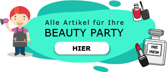 Beauty Party am Kindergeburtstag schminken Glitzertattoos Lippenbalsam DIY