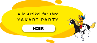 Yakari mit kleiner Donner und Regenbogen Motto Party am Kindergeburtstag