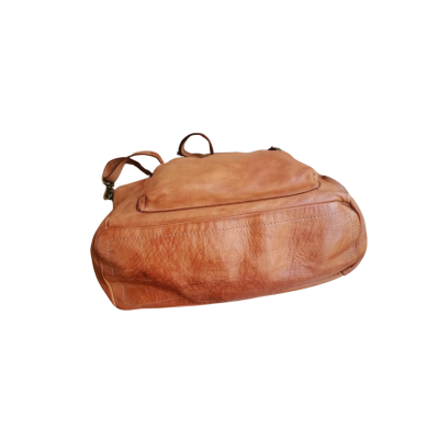 A Meta Prezzo! STOCK SS209 Borsa larga in Vera Pelle Sauvage Stile Vintage