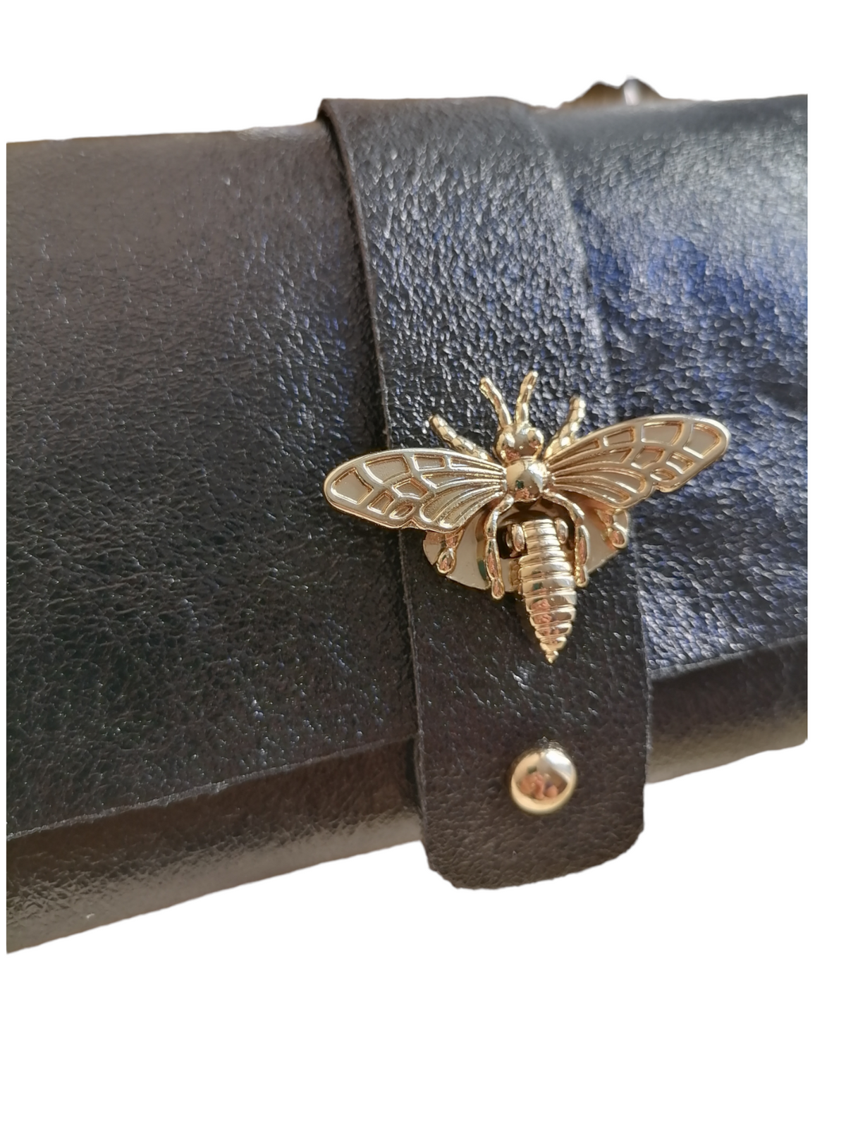 Bee Pochette con Catena in Vera Pelle