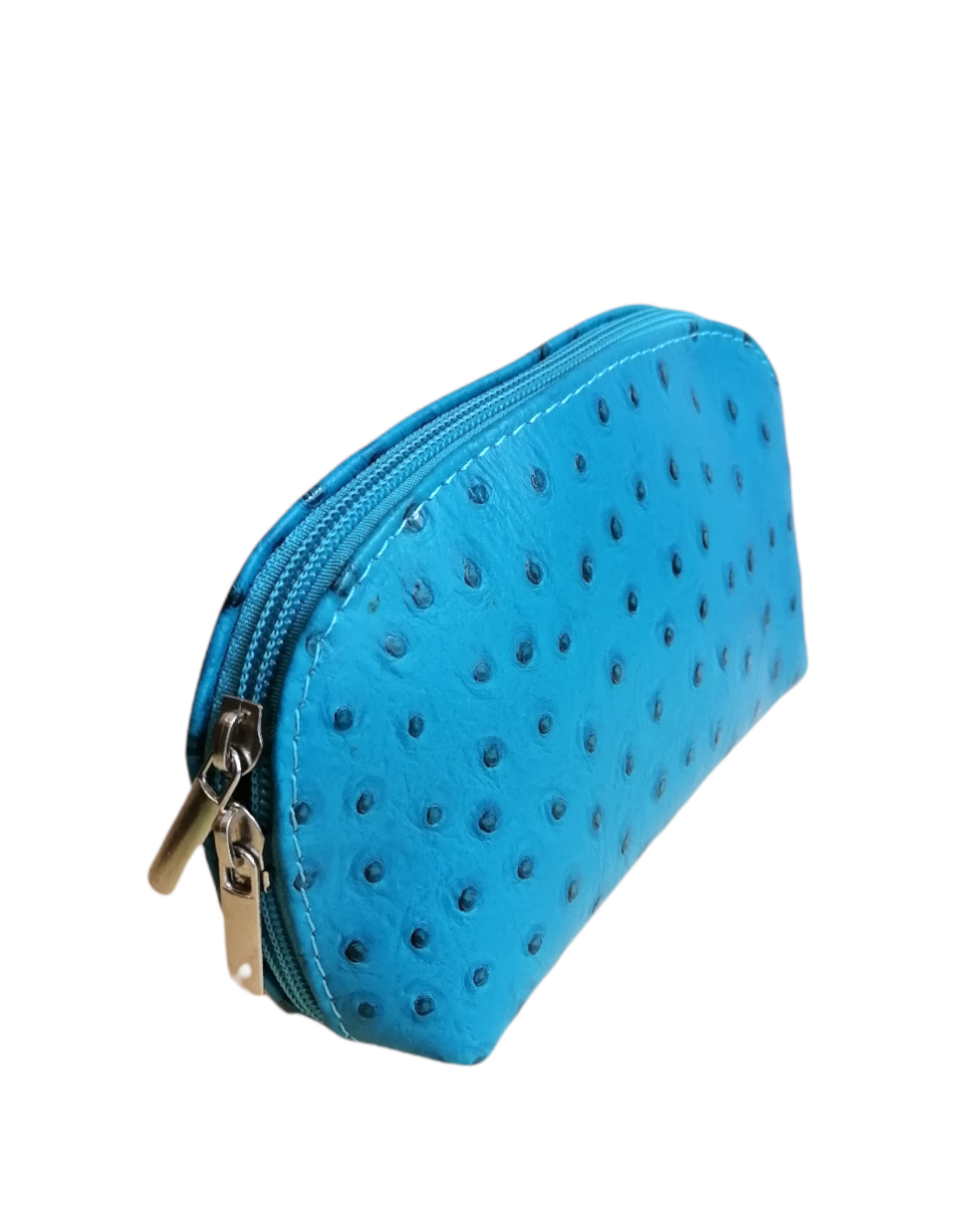 pochette struzzo azzurro p side