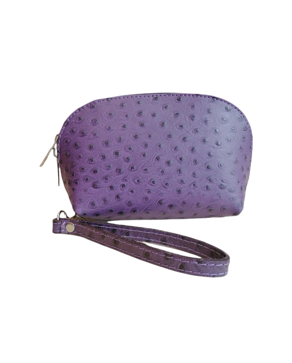 pochette struzzo viola m