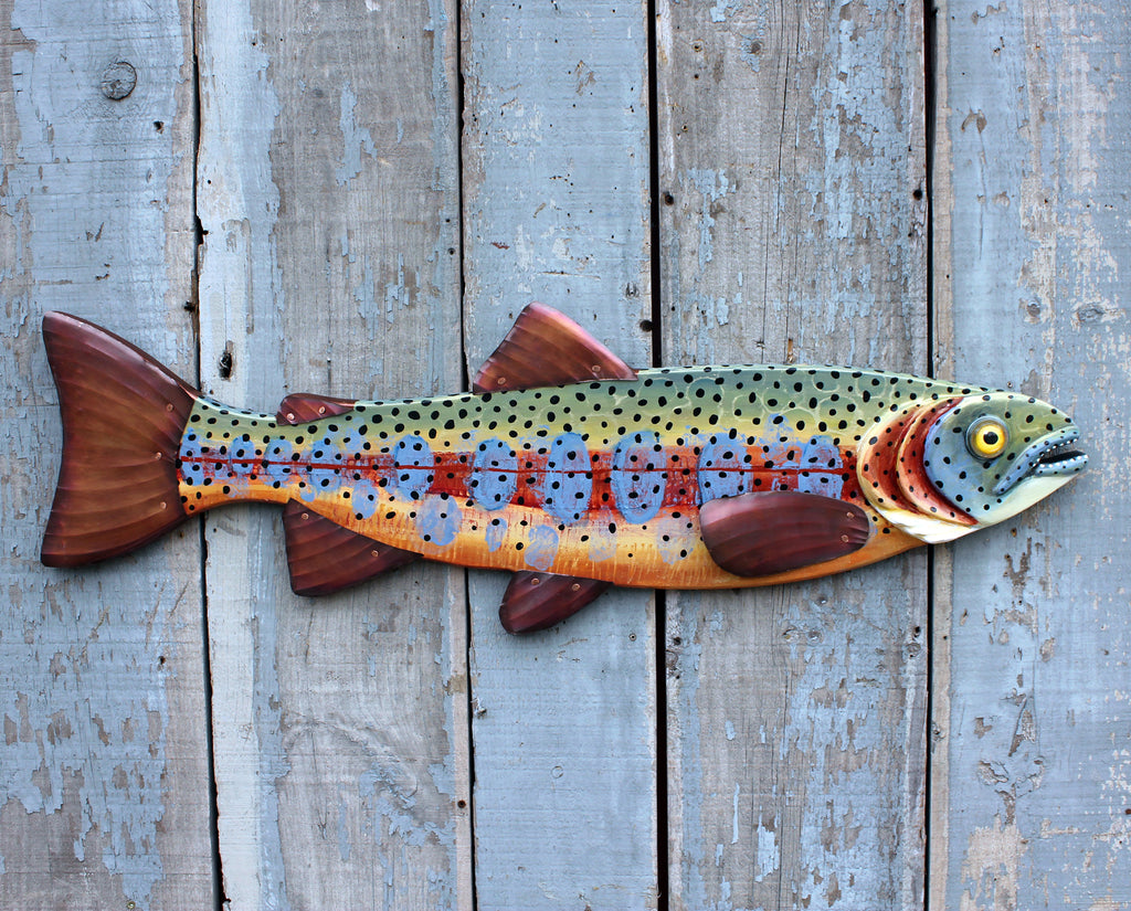 Impressionist Trout Original Rachel Laundon Fish Art – Rachel