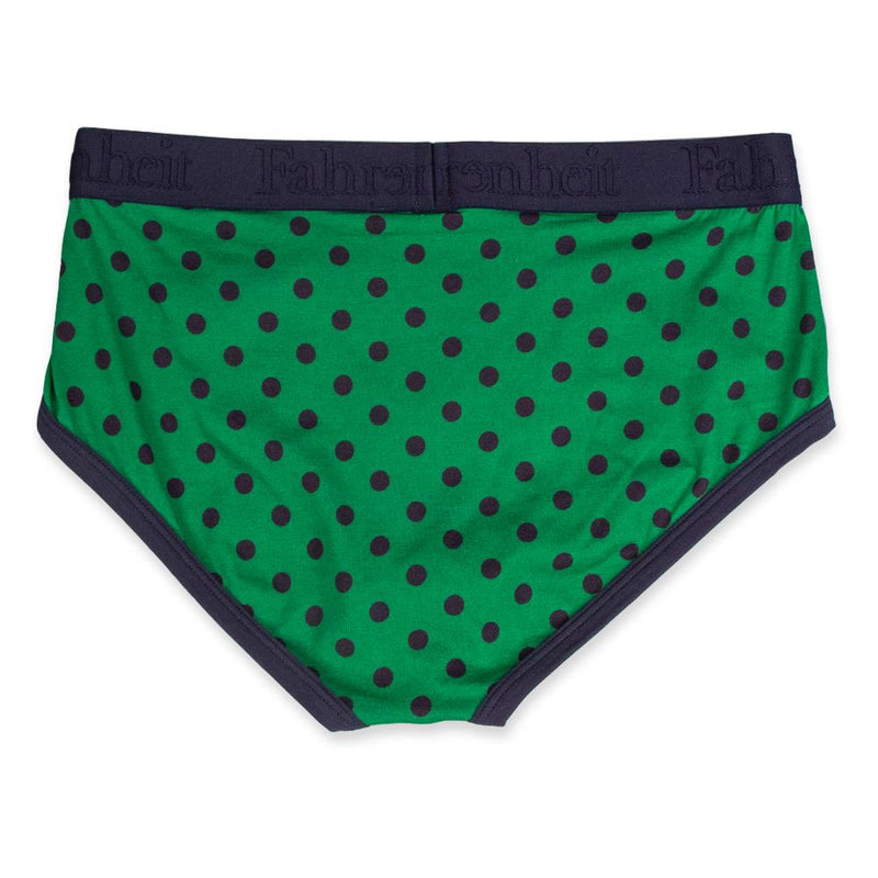 uitrusting Hijgend backup Wayne Brief Polka Dot Green/Navy - Men's Underwear | Fahrenheit –  Fahrenheit New York