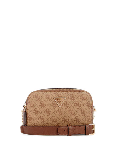 Guess ARIE DOUBLE POUCH CROSSBODY, Brown : Buy Online at Best