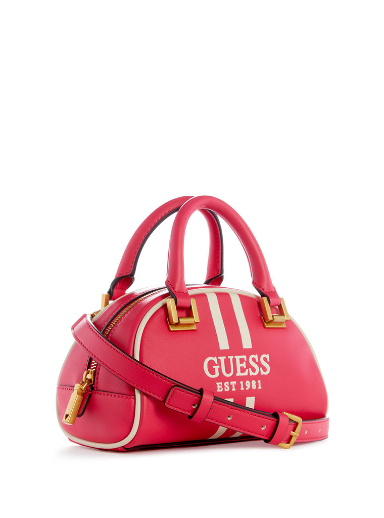 Magenta Mildred Mini Bowler Bag - GUESS