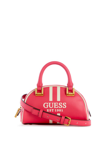 Brown Multi Cathleen Small Dome Satchel - GUESS
