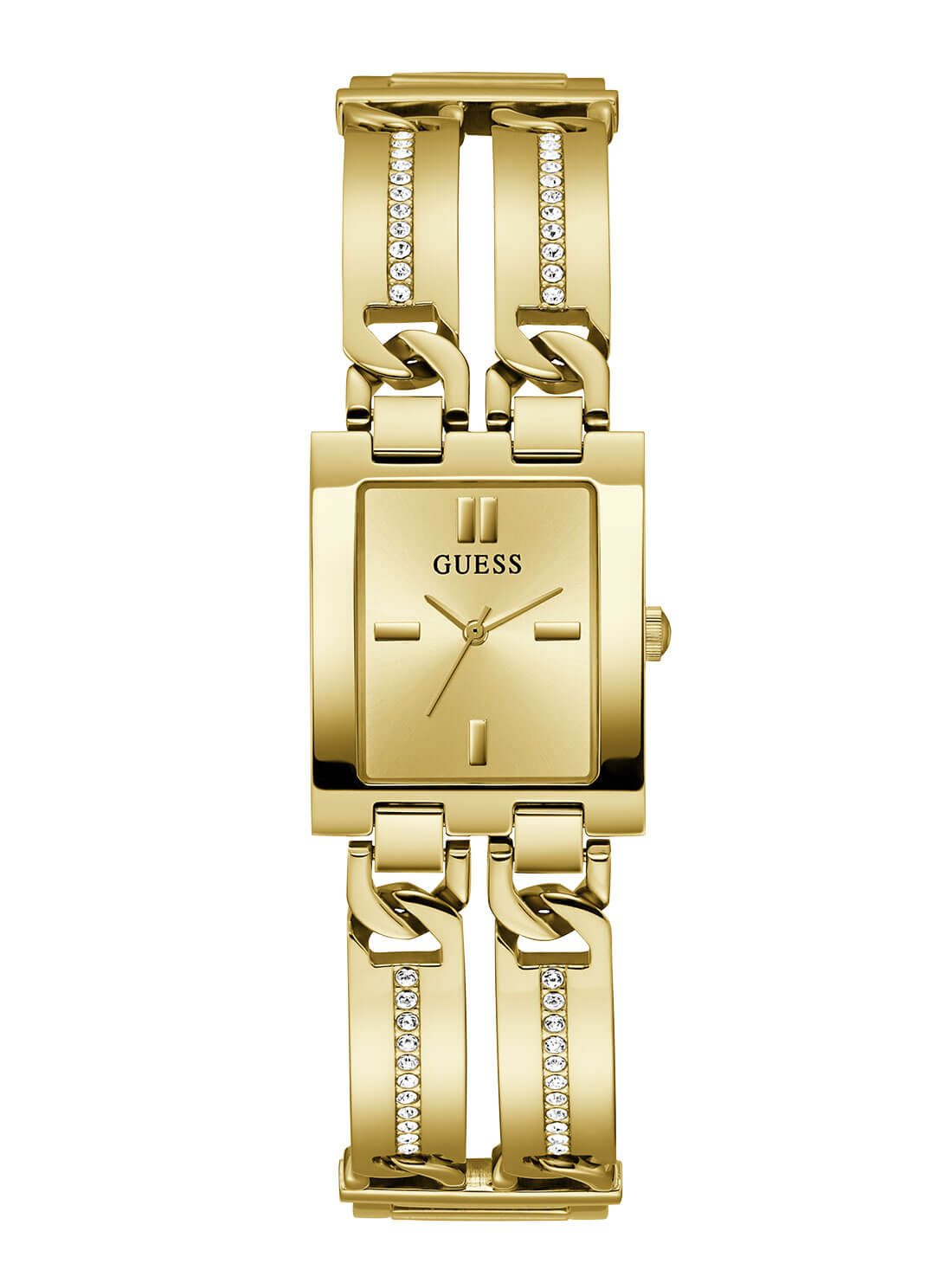 GUESS Watch, Women's Gold Tone Bracelet 22mm U0135L2 - Macy's