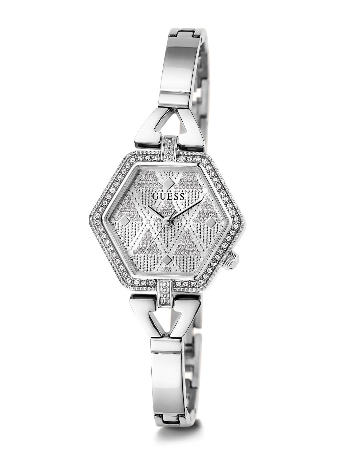 Buy GUESS Womens 28 mm Treasure Champagne Dial Stainless Steel Analog Watch  - GW0476L2 | Shoppers Stop