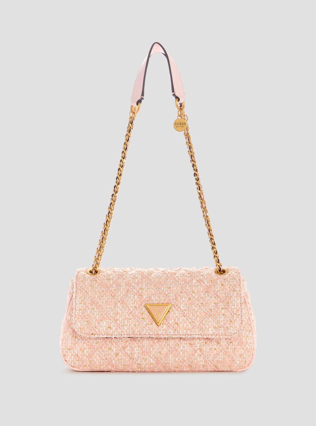 Guess Nerina Quilted Crossbody Bag Pink | Cilento Designer Wear