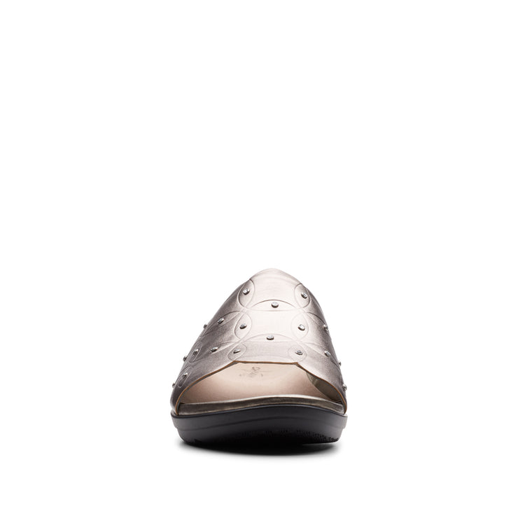 clarks pewter brogues