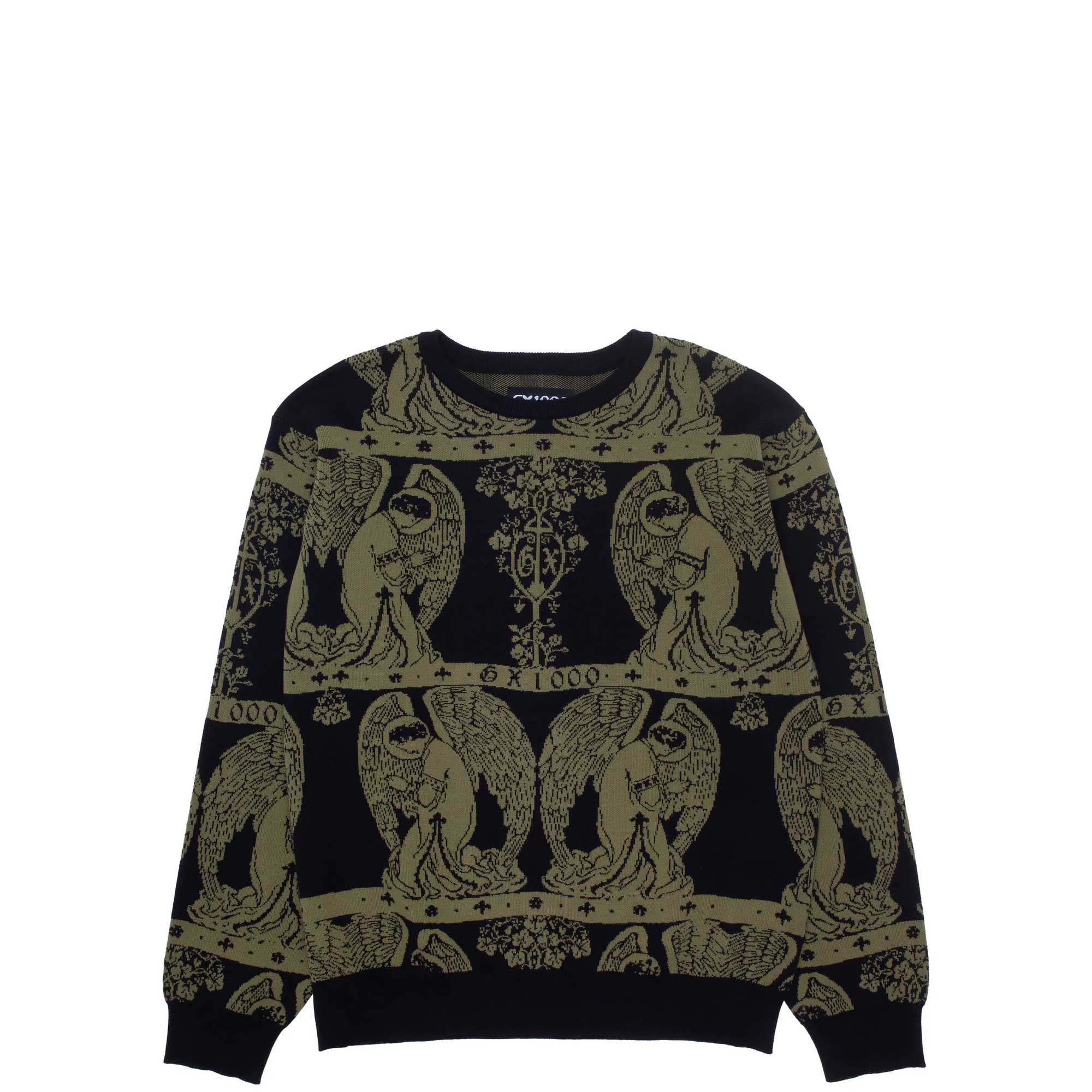 GX1000 Jacquard Crewneck – Tiki Room Skateboards