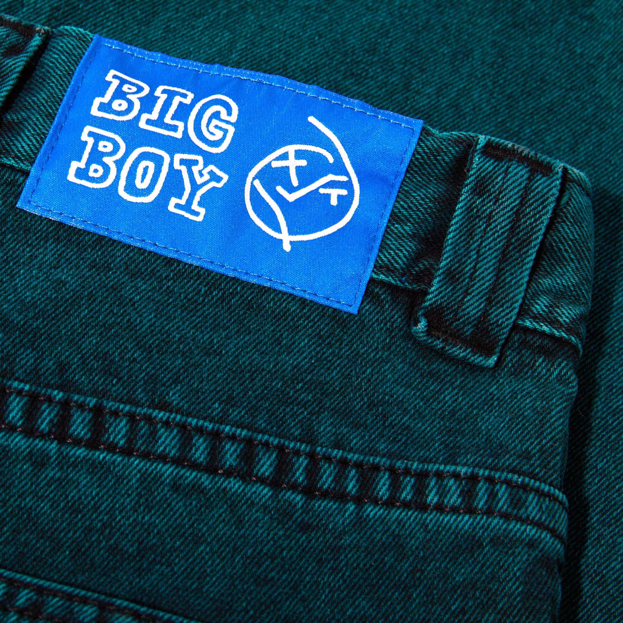 Polar Big Boy Jeans, teal/black – Tiki Room Skateboards