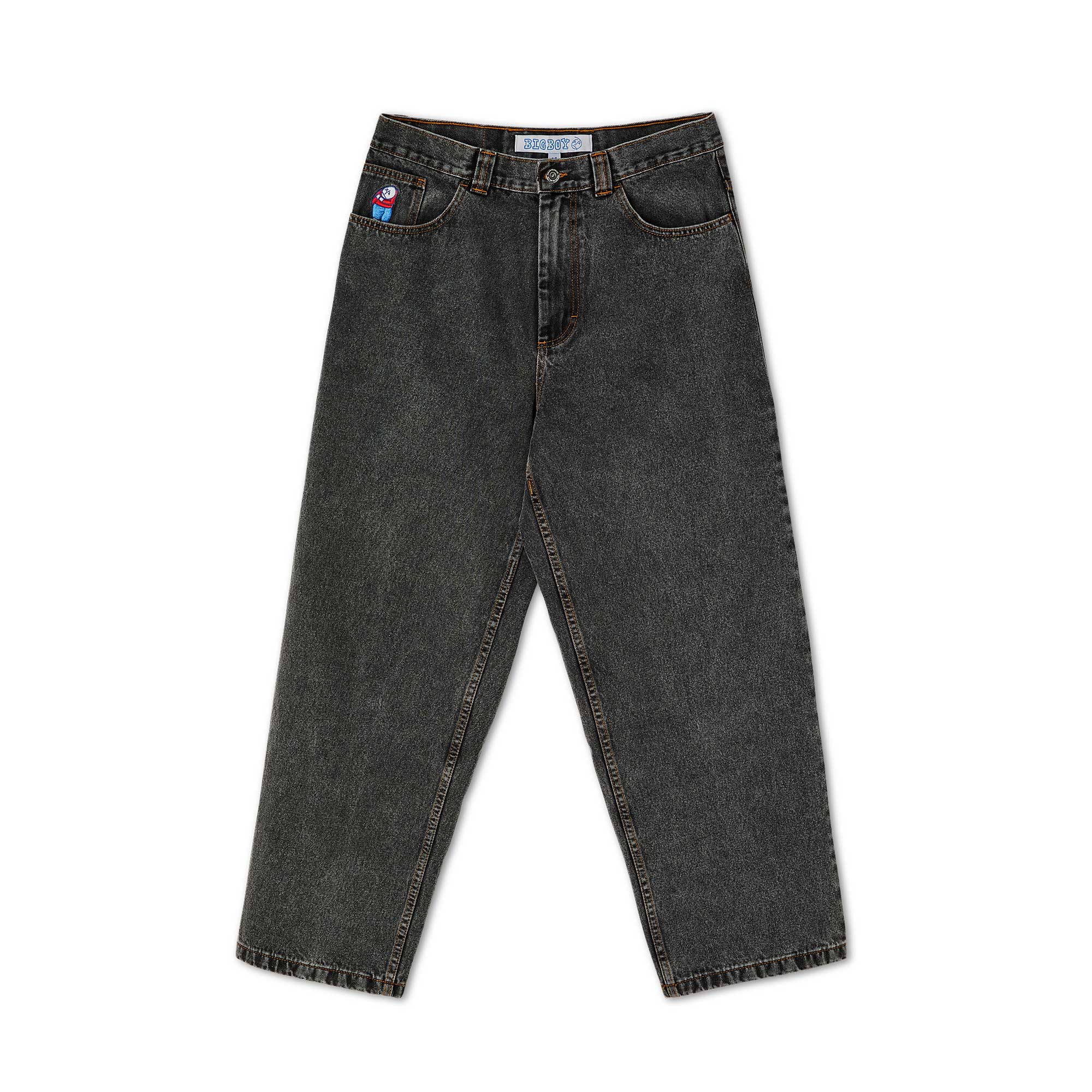 Polar Big Boy Denim, washed black – Tiki Room Skateboards