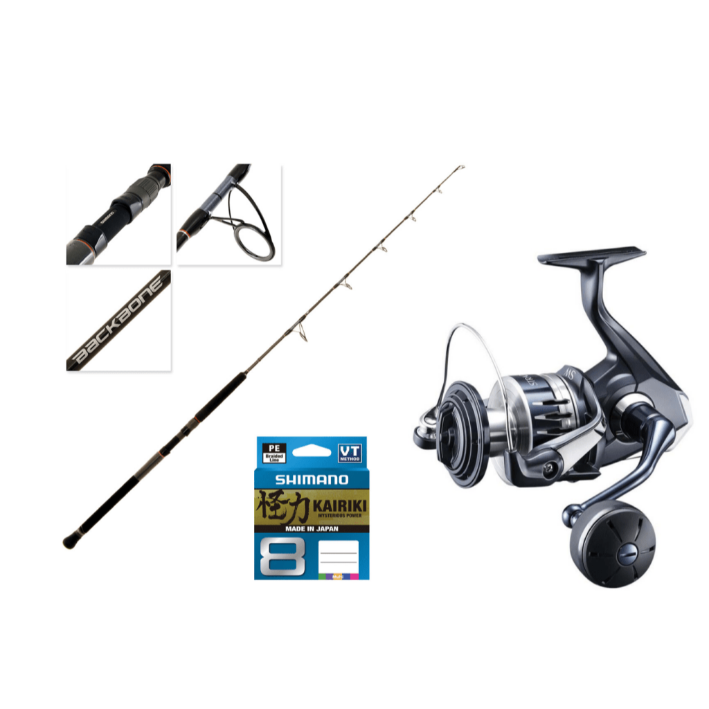 Buy Shimano Stradic FL 4000 XG Backbone Medium Spin Slow Jig Combo 6ft 6in  10-20lb 1pc online at