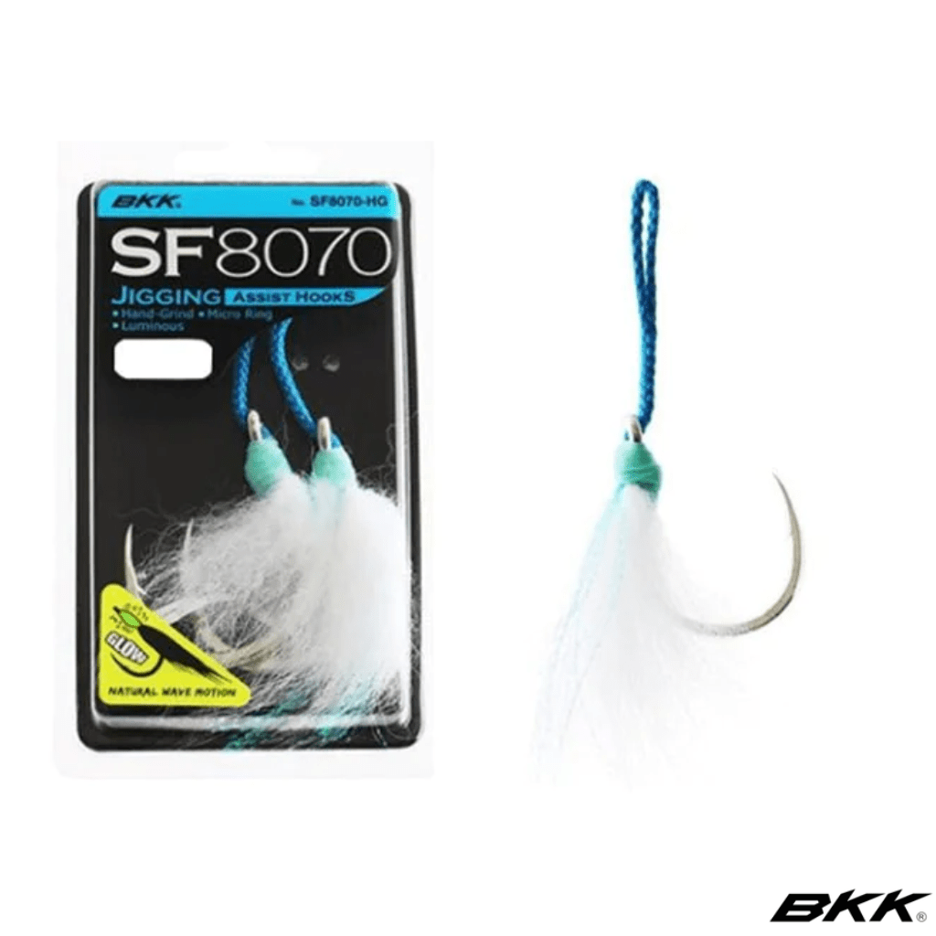  BKK SF DEEP Long Assist Hook, 8/0, 3-Pack, 6X, Saltwater  Bright Tin Coating, Hand Ground Point