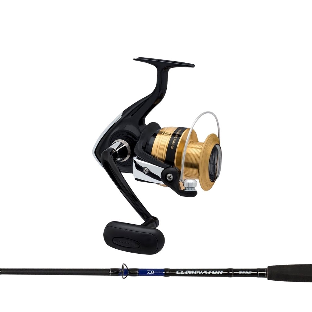 Fish City Hamilton – Daiwa Sweepfire 5000 & Eliminator 661MS Spin Boat  Combo Including Line