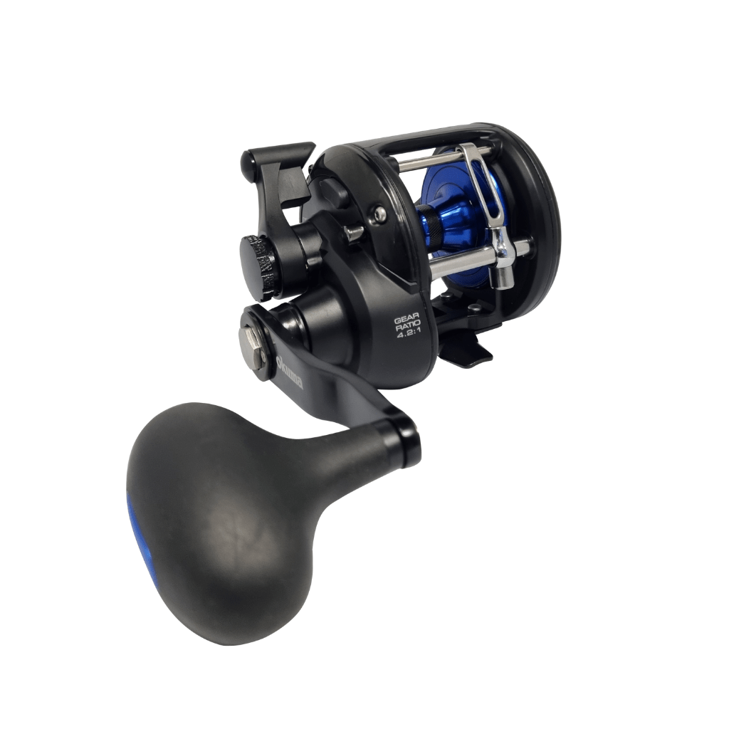 Fish City Hamilton – Okuma Solterra SLX 15 Blue Levelwind Overhead Reel