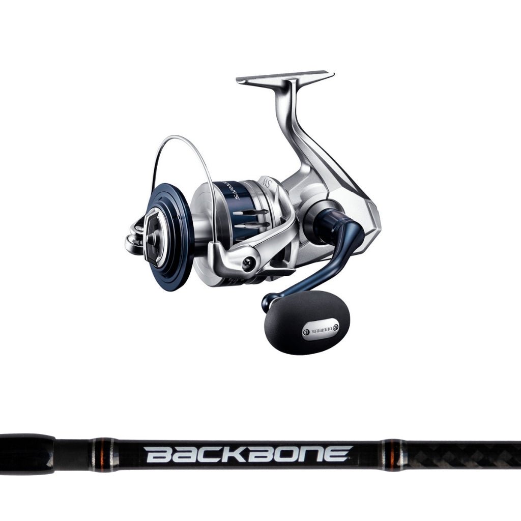 Fish City Hamilton – Shimano Saragosa SW 10000PG A & Backbone 5'5 1 Piece  50/80Lb Jig Spin