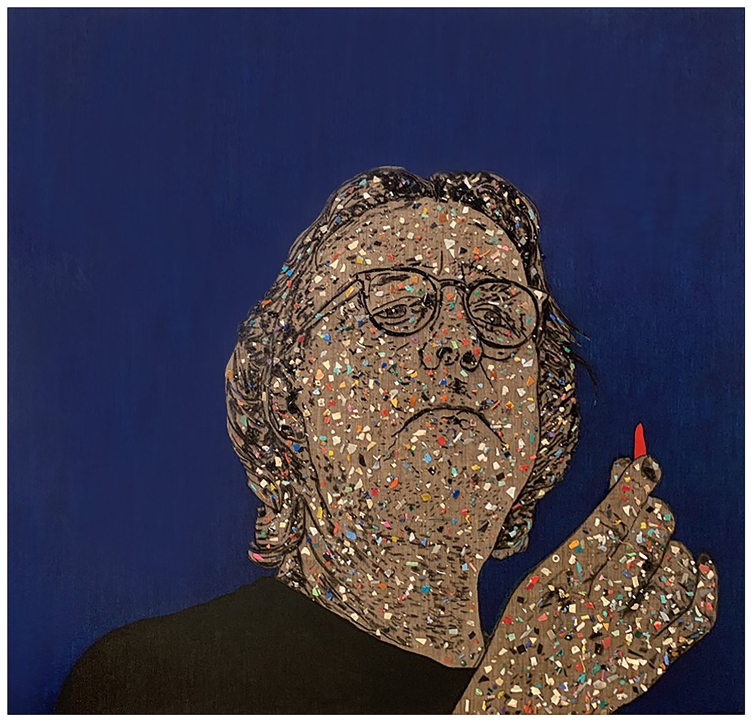 Dahlsen, John. 2020, Self Portrait With Micro Plastics.