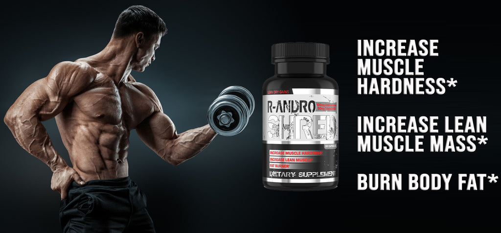 randro shred, r andro shred, muscle builder, weight lifting, body building, shred, cutting,