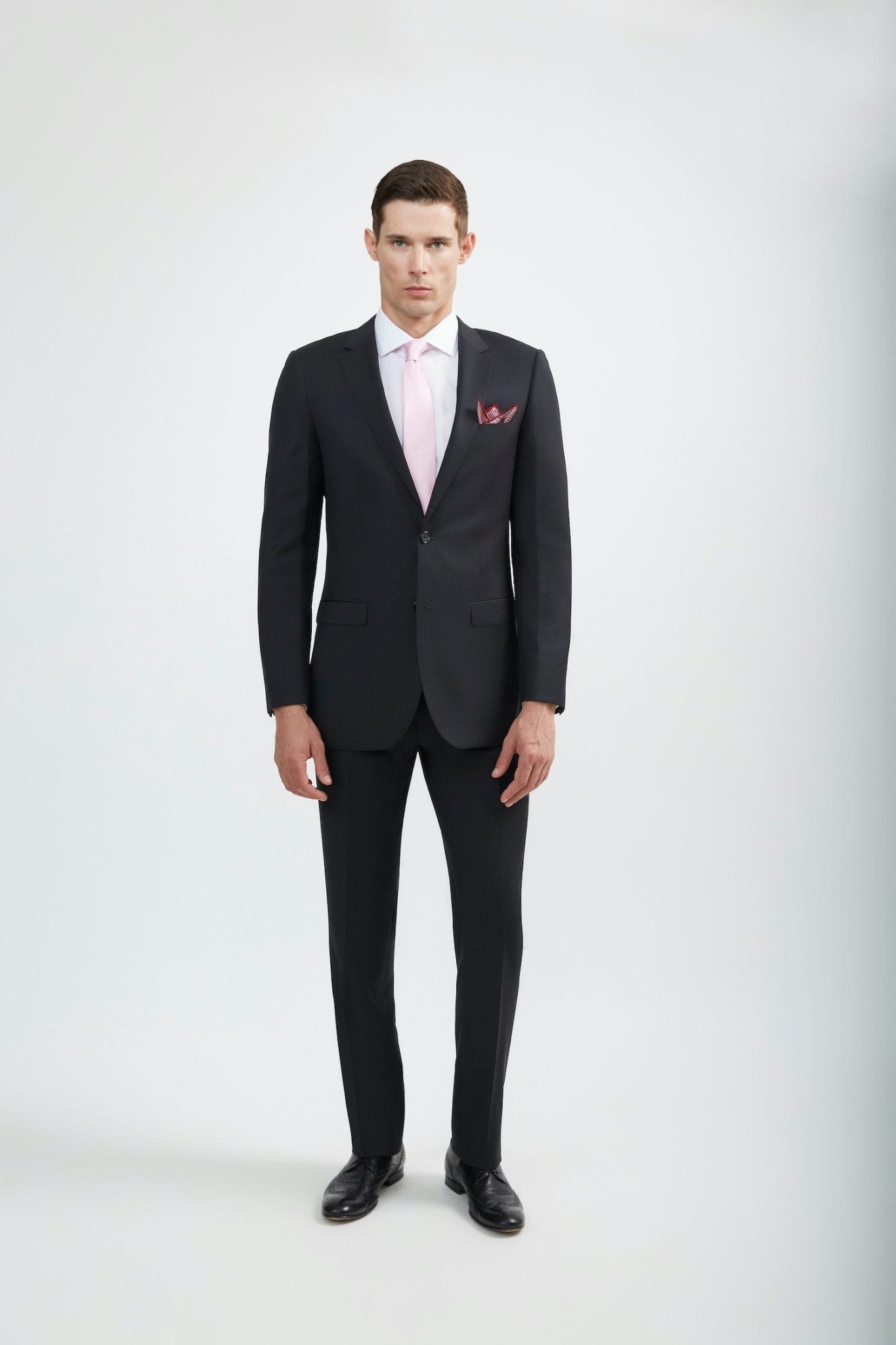 Luxurious 100% Super Fine Italian Wool Black Suit Pants – Tomasso
