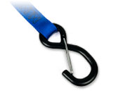 Choose the S-Hook with Keeper for attaching to structural components and still have the option of a captive hook.