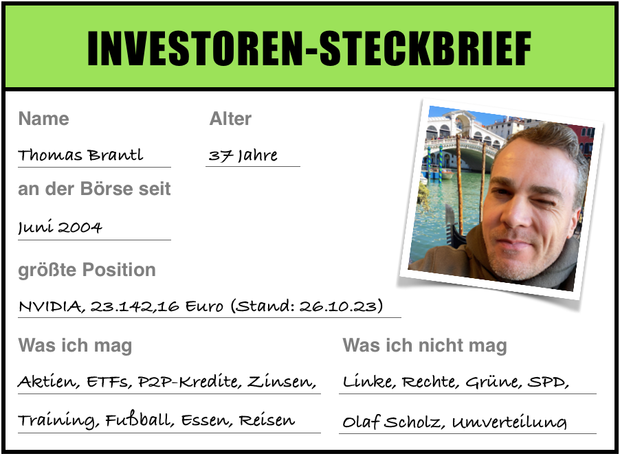 Eulerpool Erfahrungen, Investorensteckbrief Thomas Brantl