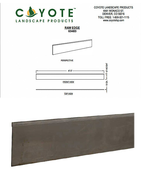 63483 Coyote RawEdge Homekit 6 inch by 4 foot