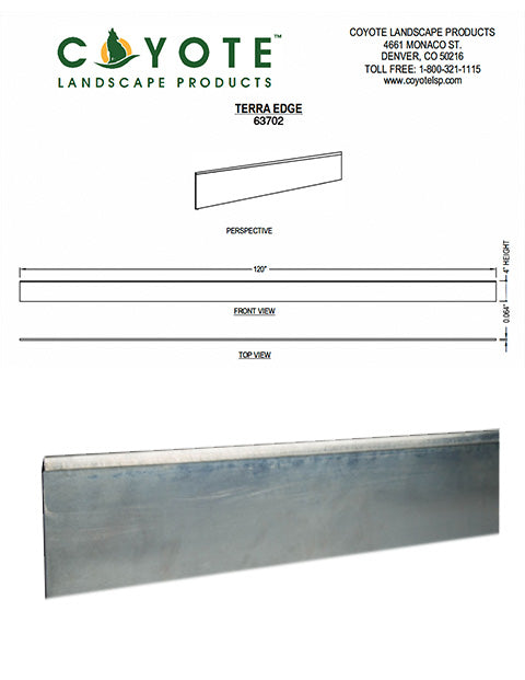 TerraEdge Pro 4 inch by 10 foot Medium Duty