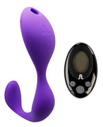Mr. Hook Rechargeable Silicone Dual Vibrator - Purple
