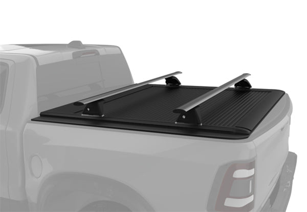 Saremas Universal Adjustable Aluminum Truck Bed Ladder Rack for Pickups with Slide Rail on Tonneau Cover