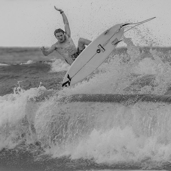 Team Rider Noah Andrew Surfing Rusty Surfboard