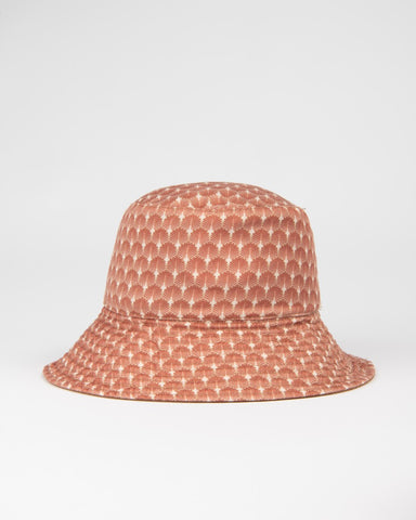 LOUIS VUITTON Nylon Monogram Reversible Bob Bucket Hat S Brown