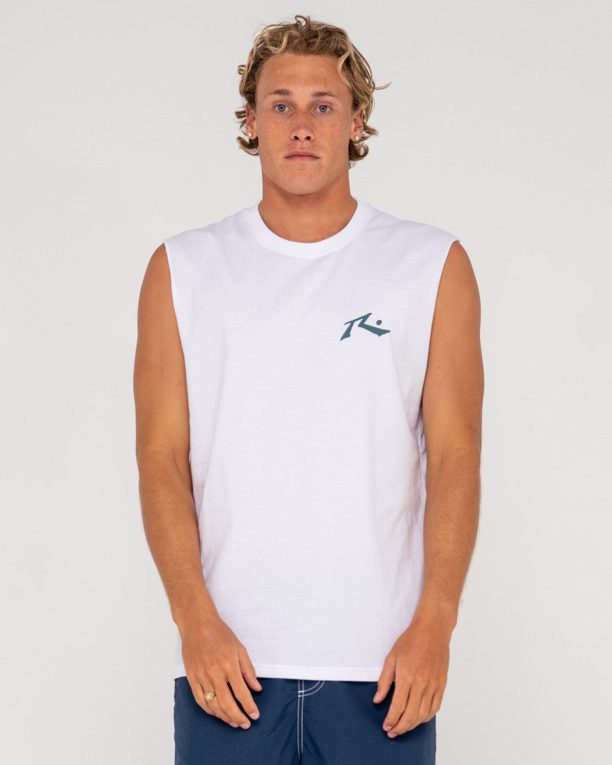 Competition Muscle - White/sea Spray Rusty Australia, 3XL / White/sea Spray