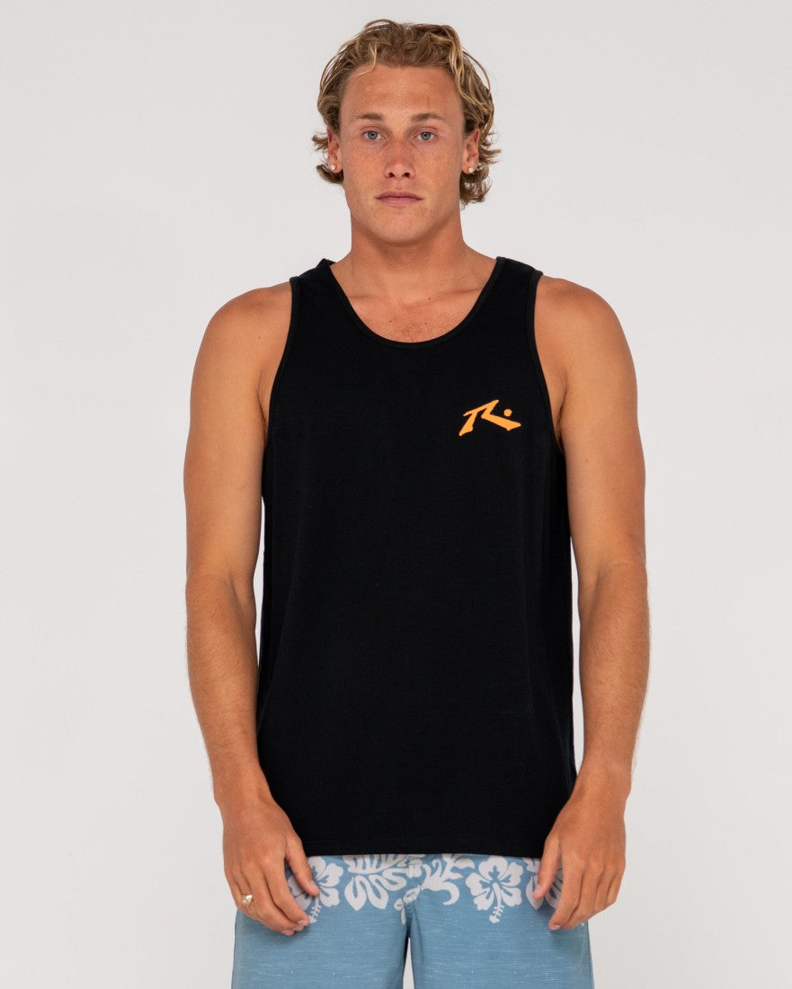 Competition Tank - Black/musk Melon Rusty Australia, L / Black/musk Melon