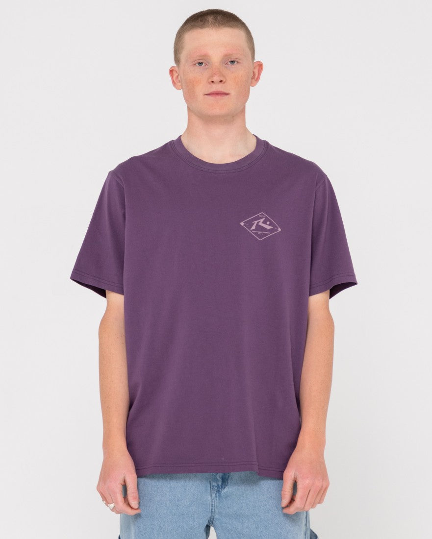 Wull Wolume Short Sleeve Tee - Purple Rain/elderber Rusty Australia, M / Purple Rain/elderber