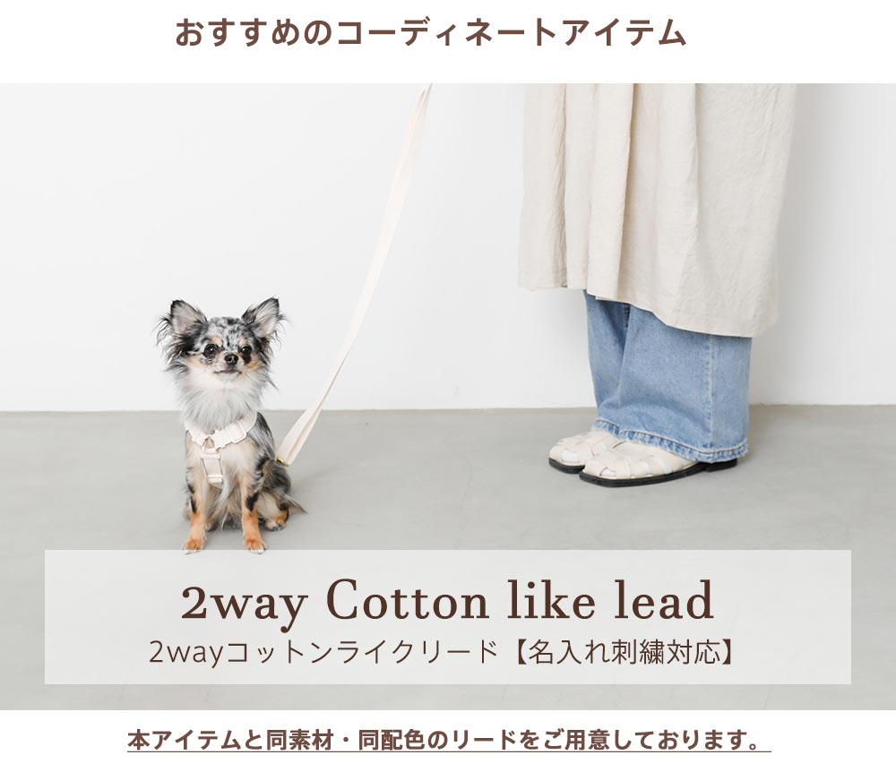 Small dog/harness/lead/walk/go out/fashion/cute/coordination item/lead