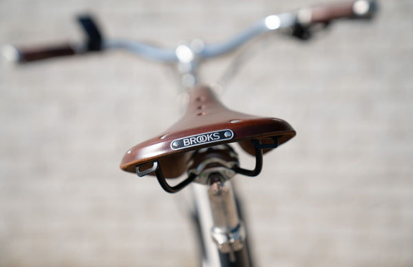 Brooks saddle on Temple electric bike