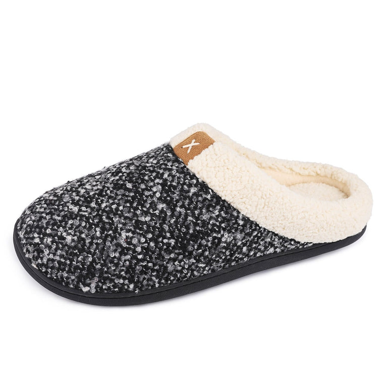 Men's VeraCosy Wool-Like Plush Fleece Lined Slides Slippers