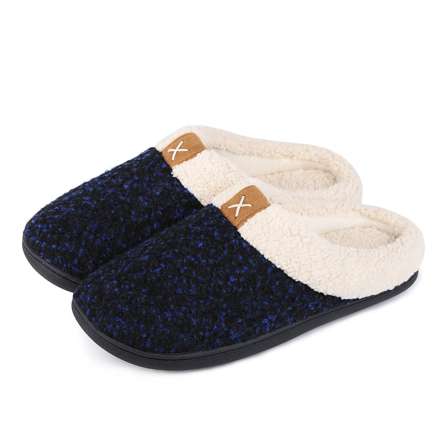 Men's VeraCosy Wool-Like Plush Fleece Lined Slides Slippers