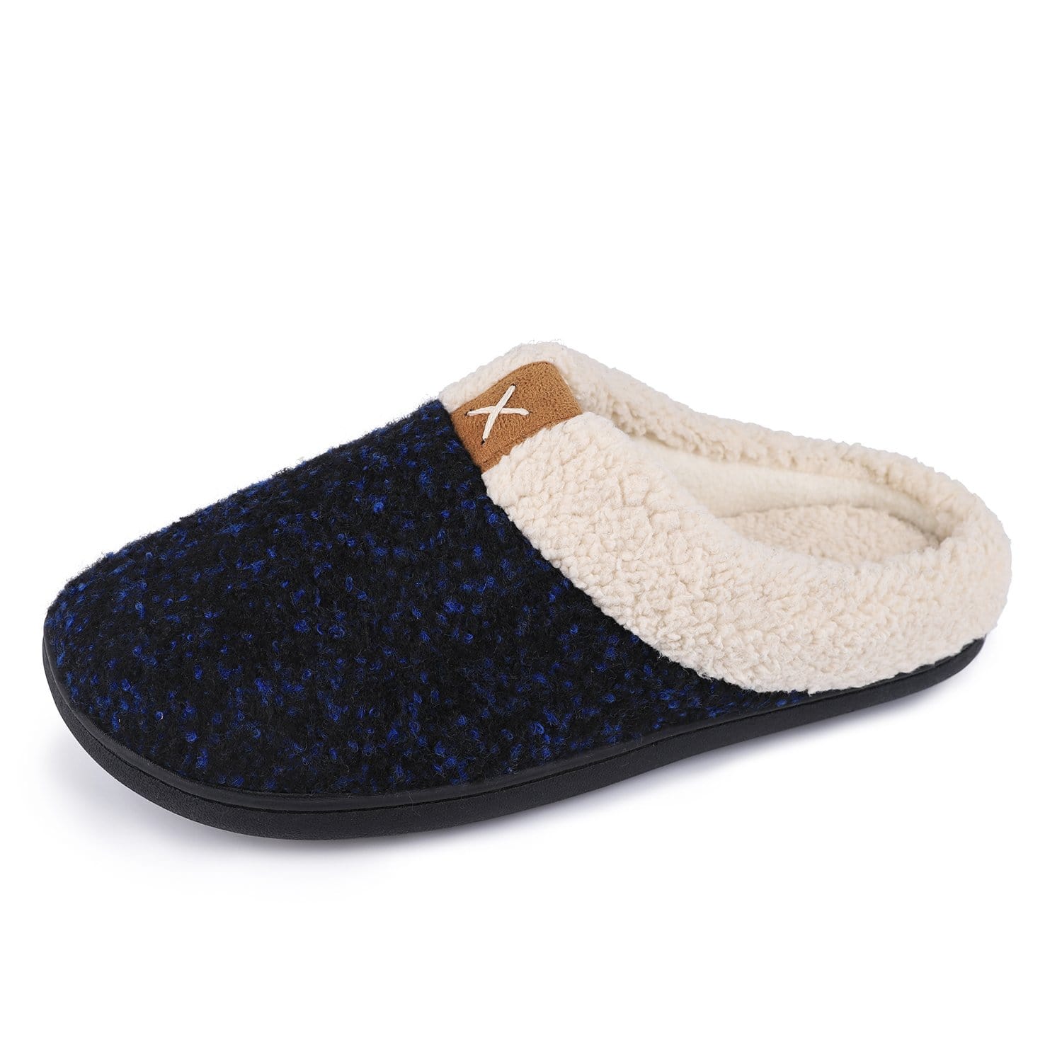 Men's VeraCosy Wool-Like Plush Fleece Lined Slides Slippers