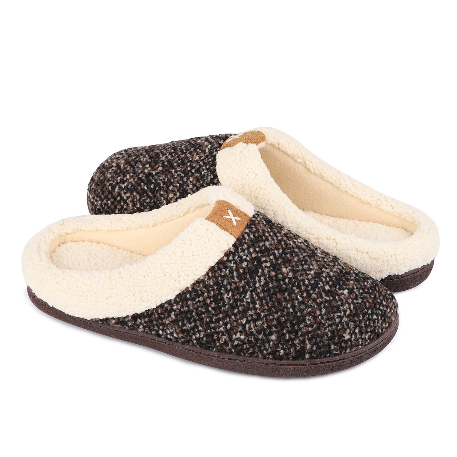 Men's VeraCosy Wool-Like Plush Fleece Lined Slides Slippers