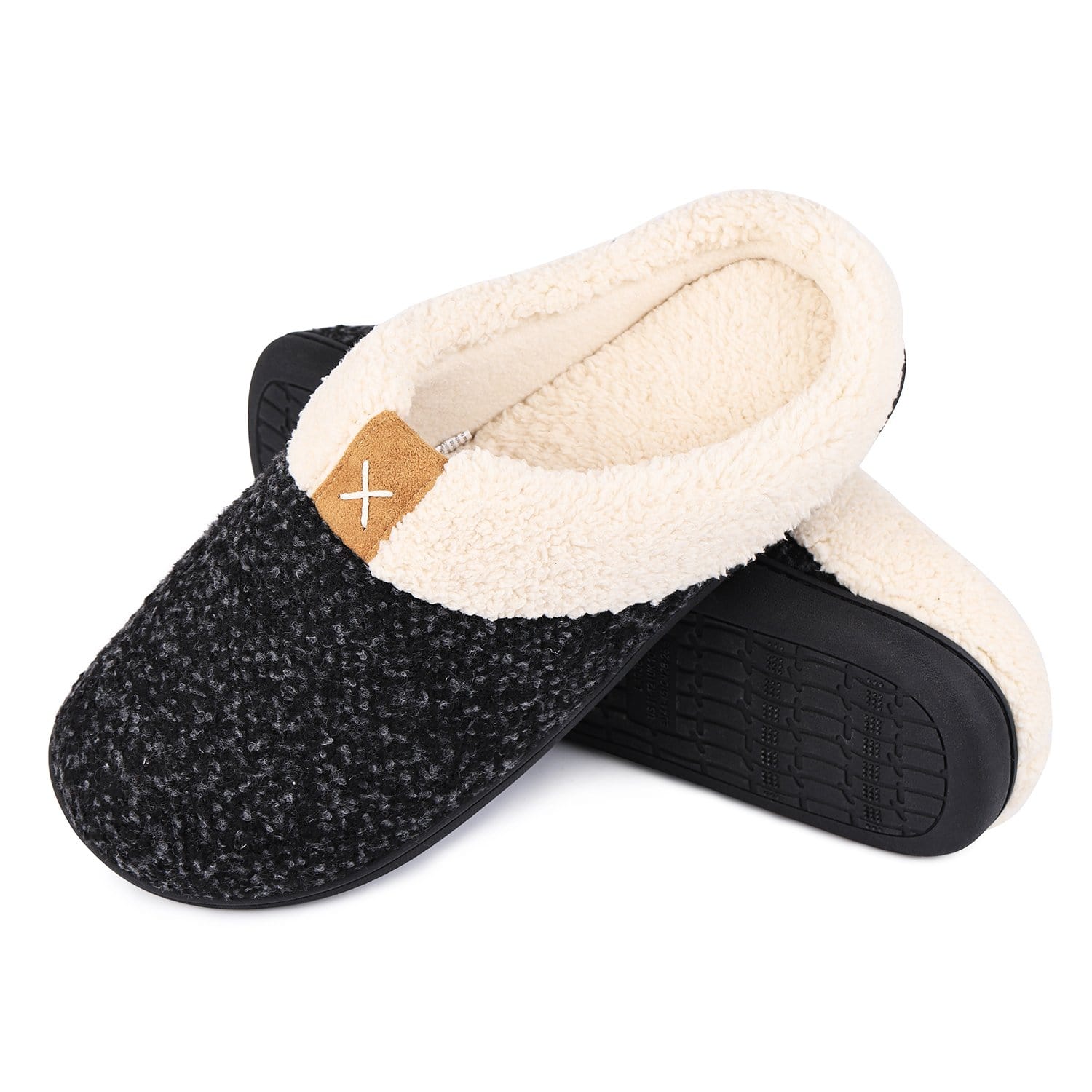 Men's VeraCosy Wool-Like Plush Fleece Lined Slides Slippers