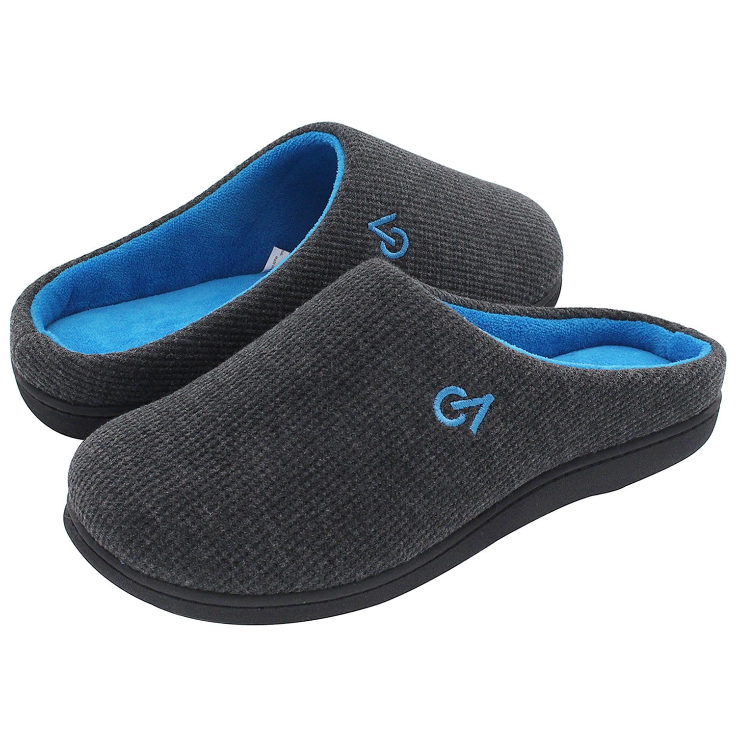 VeraCosy Two-Tone Memory Foam Slippers