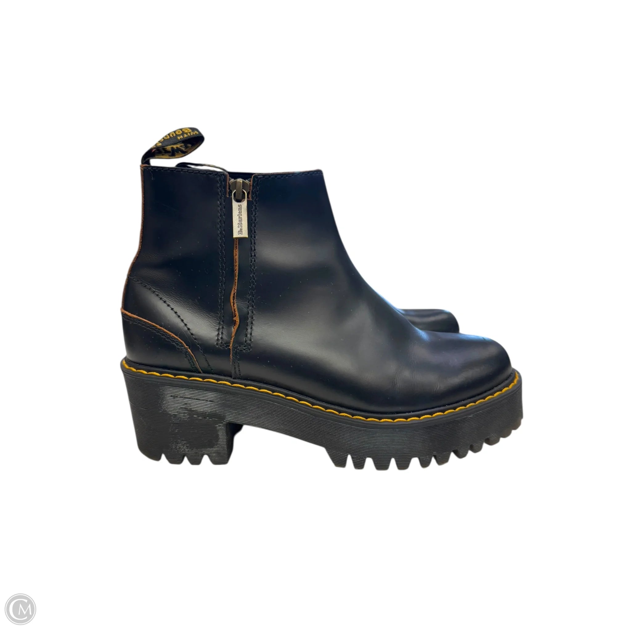 Boots Ankle Heels By Dr Martens In Black, Size: 8