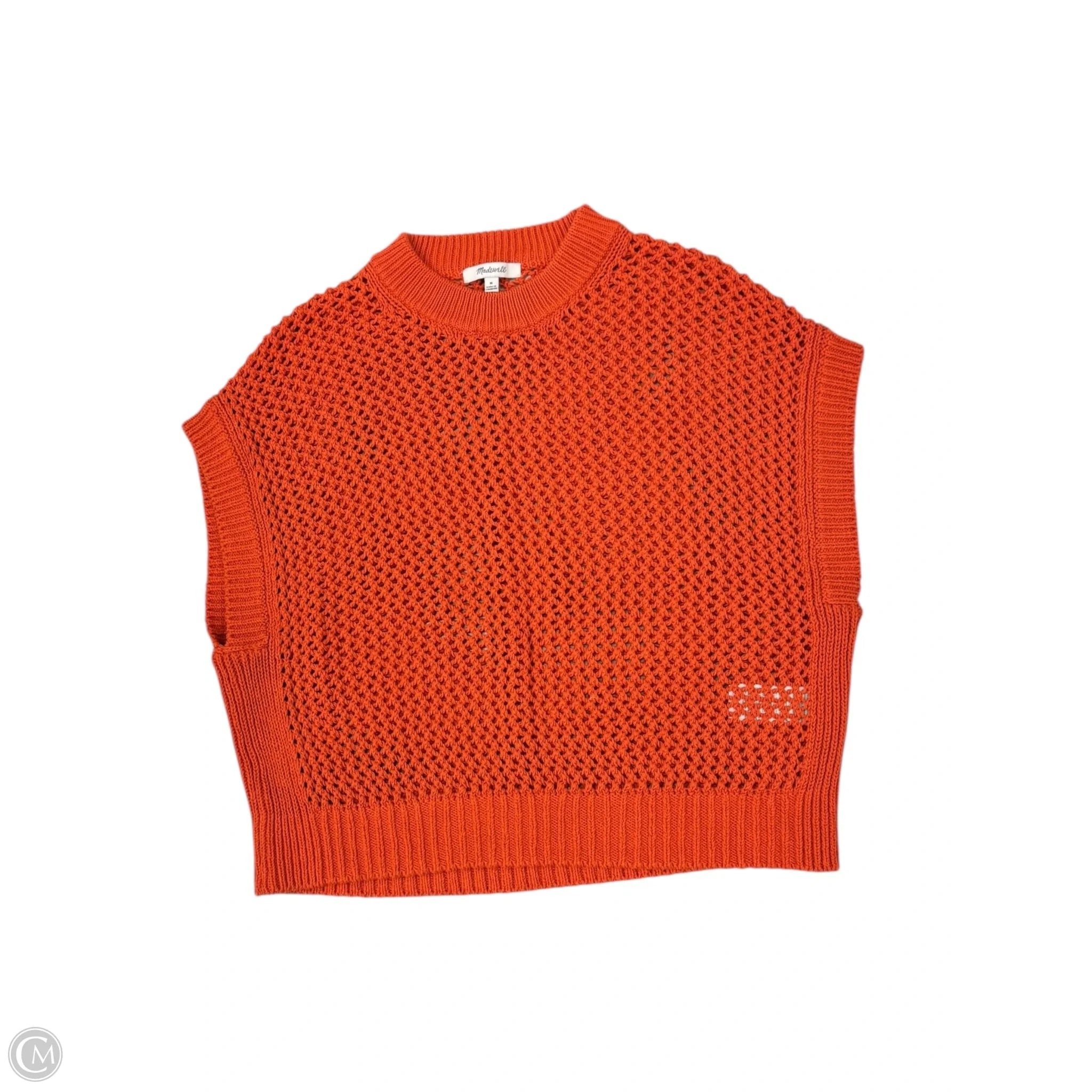 Top Sleeveless By Madewell In Orange, Size: M