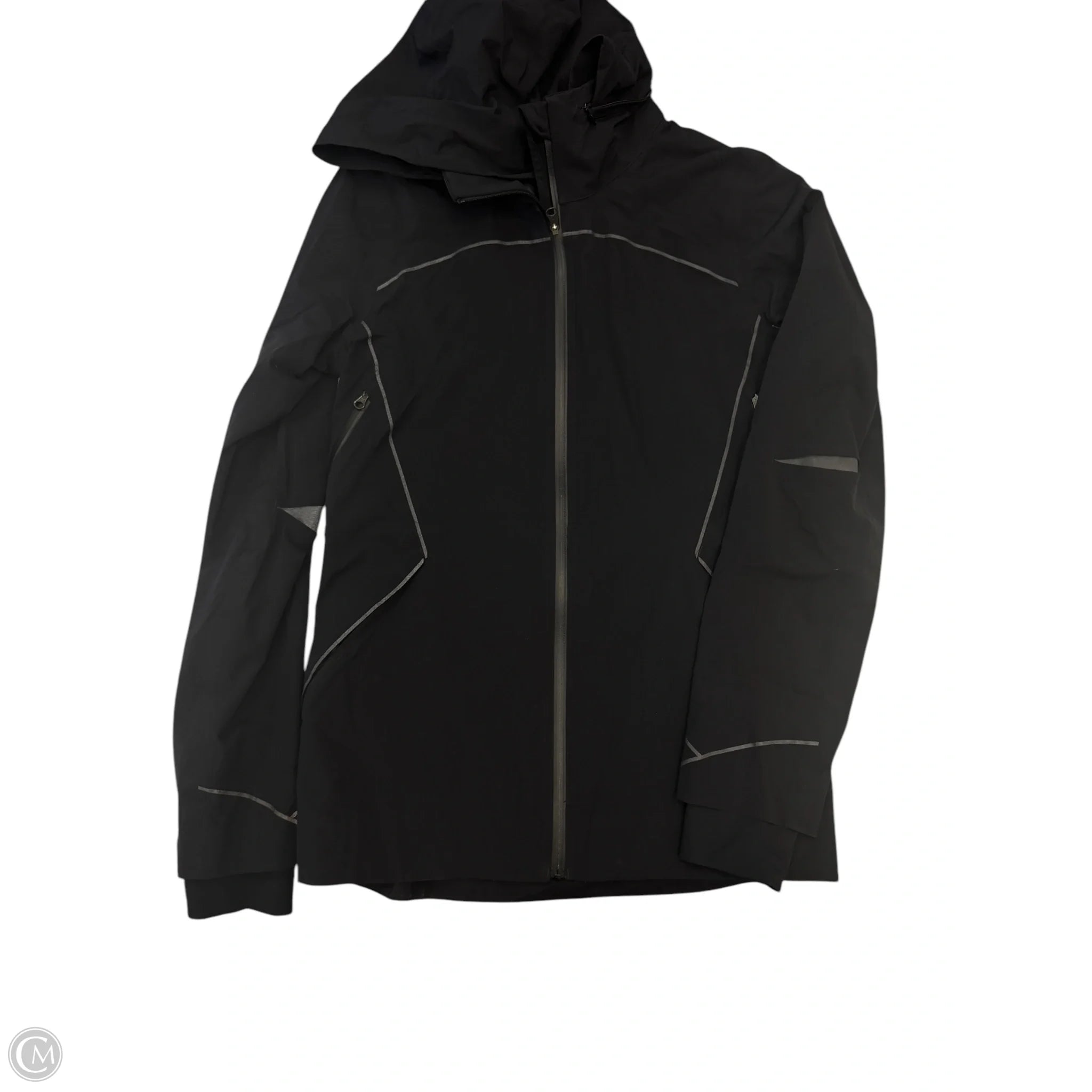 Athletic Jacket By Lululemon In Black, Size: M