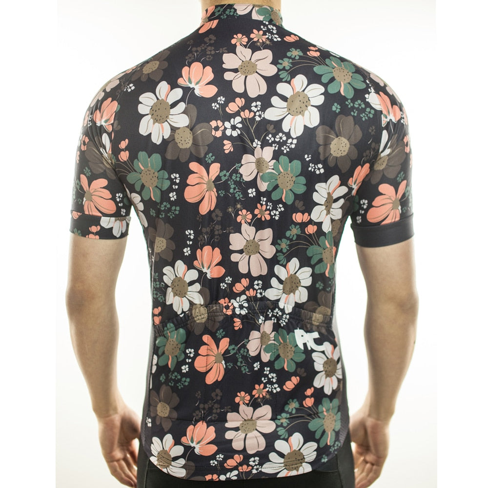 floral cycling jersey